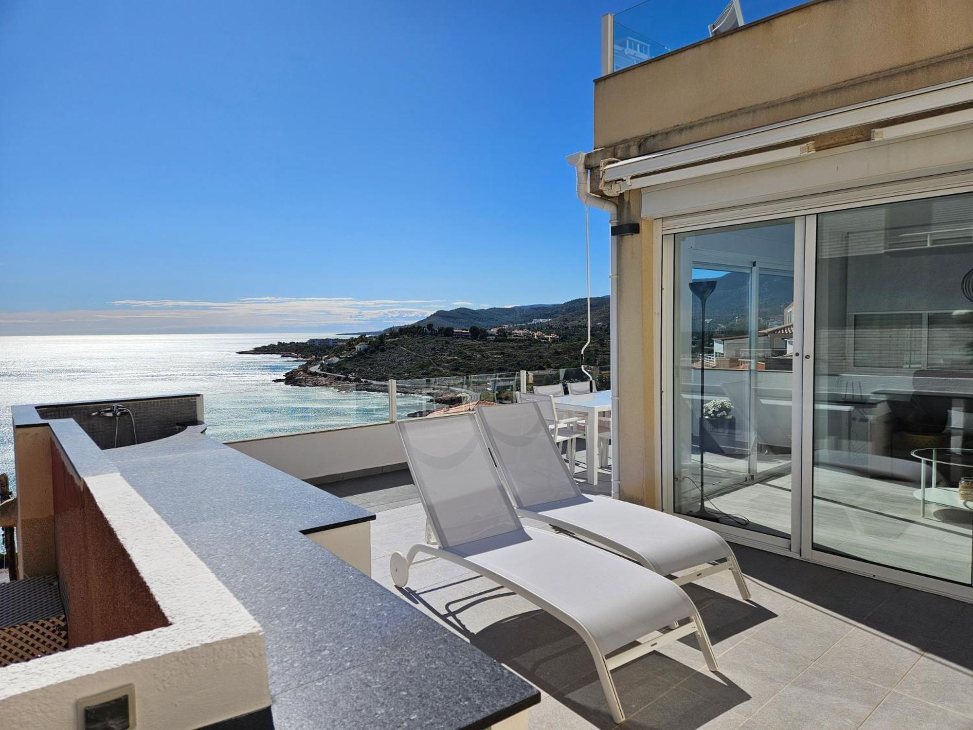 דירות Peñíscola Fantastico Duplex Con Vistas Impresionantes Al Mar מראה חיצוני תמונה